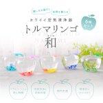 画像1: ★最大500円OFFクーポン★7月5日10時スタート！★【お得6個セット／送料無料】ココロとカラダを癒す小さな空気清浄器　トルマリンゴ和(なごみ） [全色×各1個] (1)